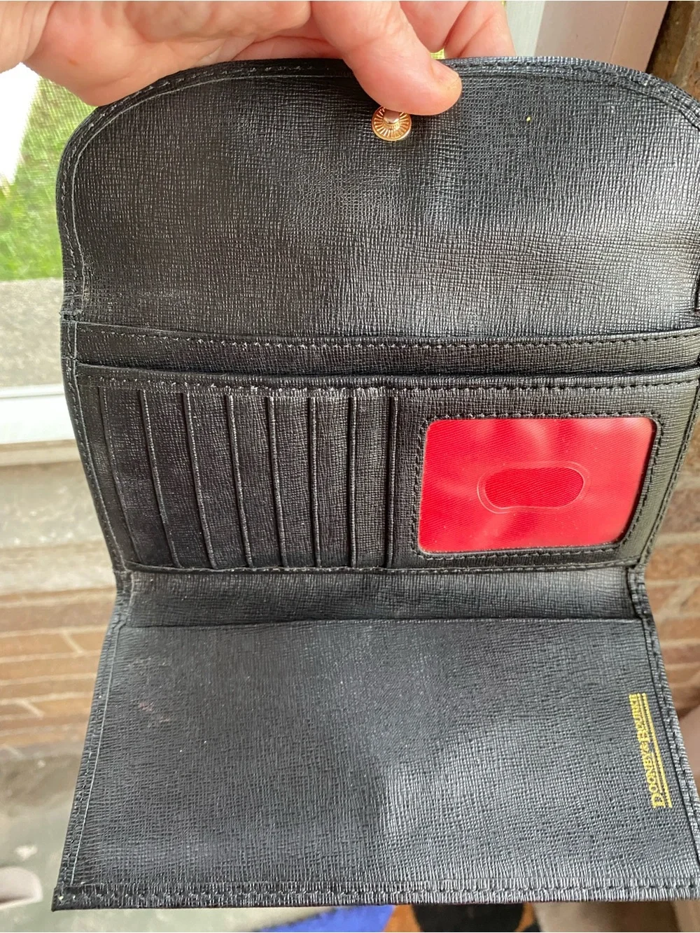 Dooney & Bourke Pink and Black Buffalo Check Tote with Matching Wallet